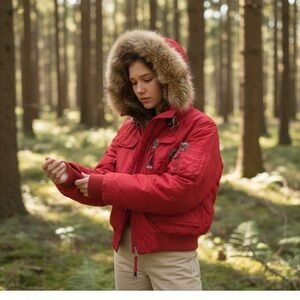 Parajumpers Red Kids Puffer Jacket